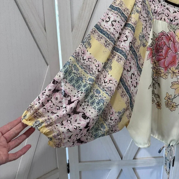 Free People Blue Nile Printed Top in Ivory Combo - Picture 7 of 7